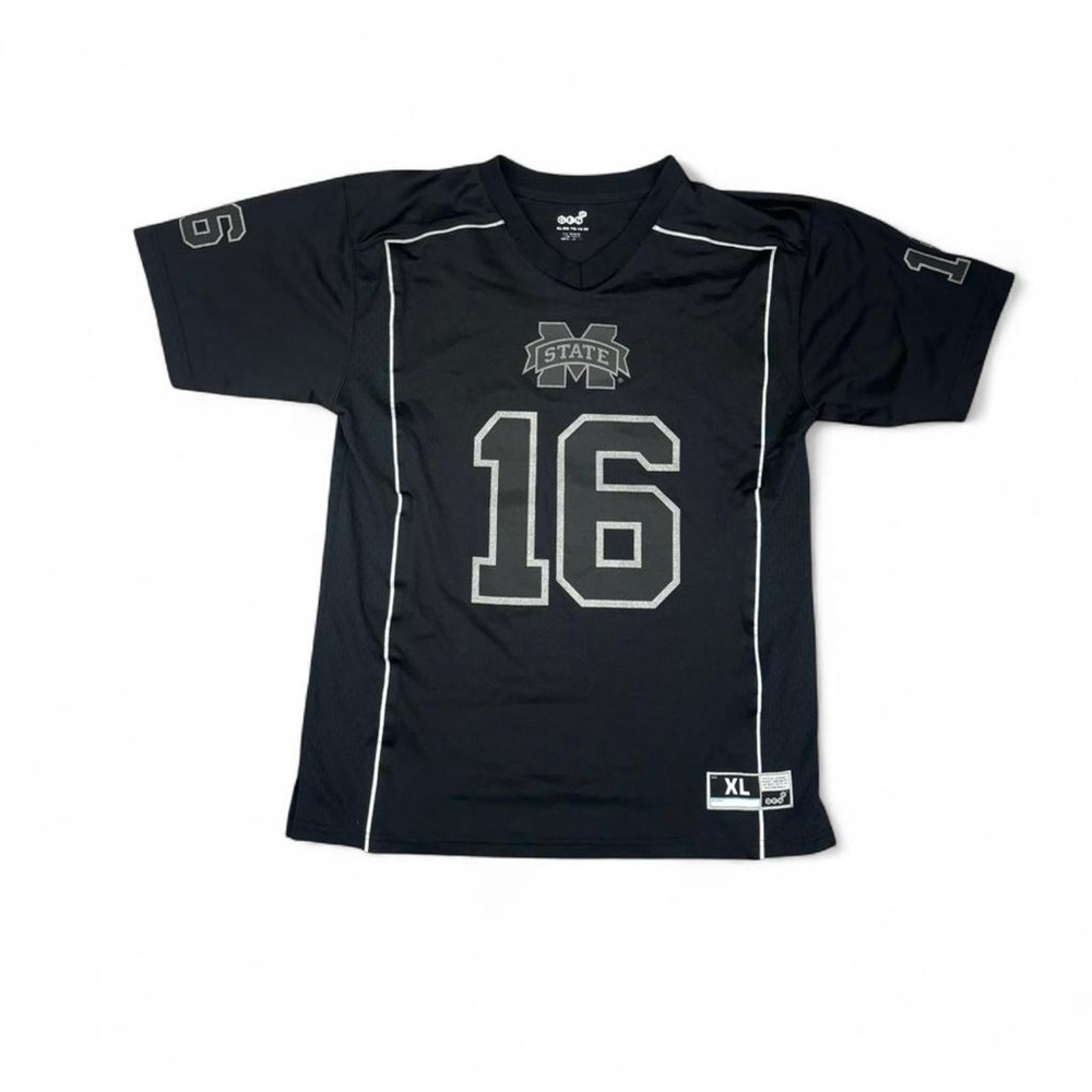 Mississippi State Bulldogs #16 Men's Black Jersey